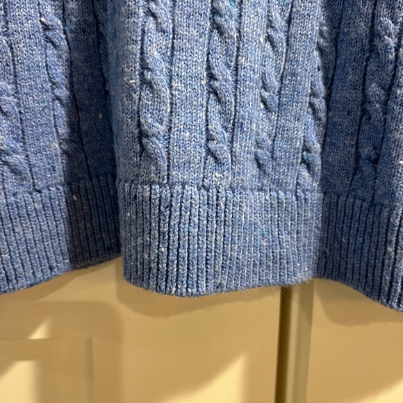 Talbots Women's Blue Cable Knit Sweater - Picture 6 of 8